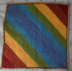 Diagonal Rainbows Baby Blanket