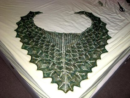 Butterfly forest shawl