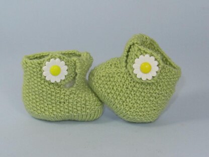 Baby T Bar Daisy Booties