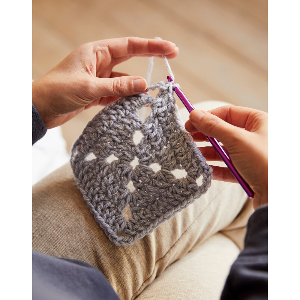 DMC Mindful Making The Comforting Blanket Crochet Kit - 90cm x 90cm - view 4