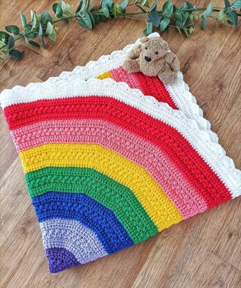 Cloudy Bo Rainbow Blanket