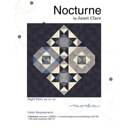 Moda Fabrics Nocturne Night Story Quilt - Downloadable PDF