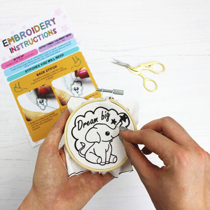 Ellbie Co. Elephant Patch Embroidery Kit