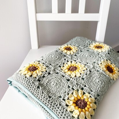 Here comes the sunflowers blanket