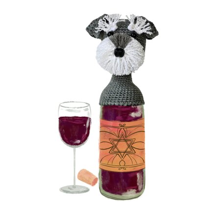 Schnauzer Wine Topper