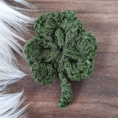 Puff Stitch Hat with Shamrock