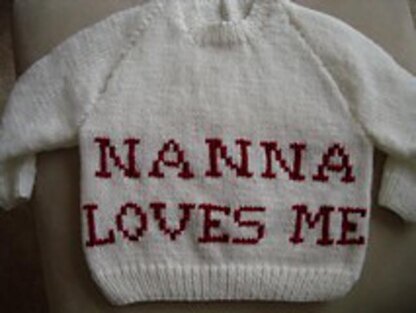 "Nanna Loves Me" jumper