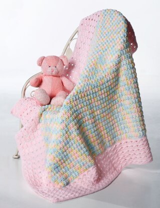 Clusters And Crosses Blanket in Bernat Baby Sport