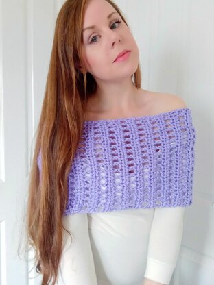 Crochet Delicate Shoulder Warmer/Snood Pattern