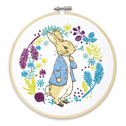 The Crafty Kit Company Ltd Peter Rabbit Plans His Next Adventure Embroidery Kit - 190W x 210H x 42D