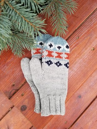 Nez Perce Forest Mittens