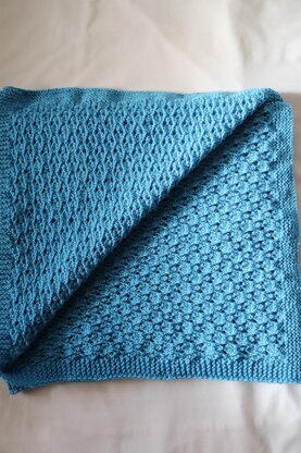 Blue Crayon Baby Blanket