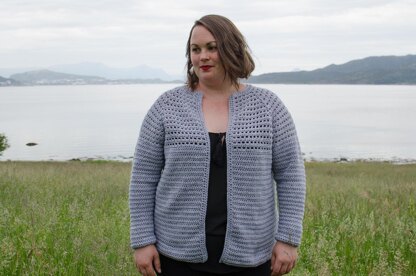 Simple Top Down Raglan Cardigan