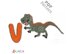 Crochet Animal Alphabet V Velociraptor pattern