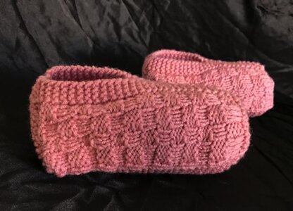 Knitted Plaid Slippers