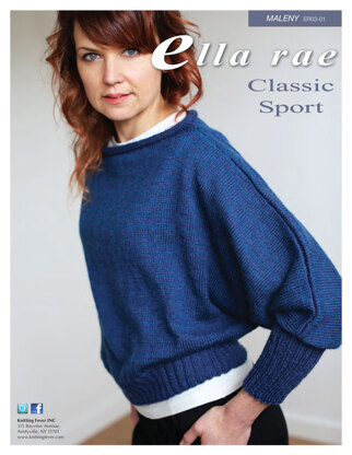 Maleny Sweater in Ella Rae Classic Sport - ER03-01 - Downloadable PDF