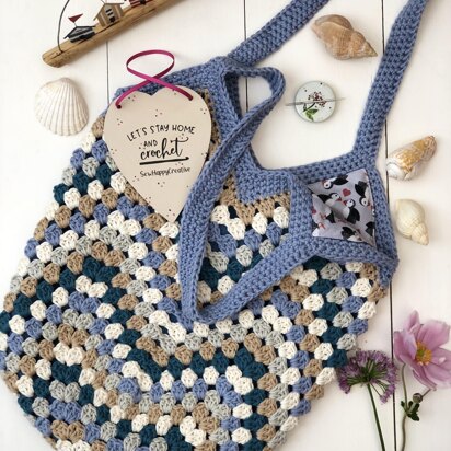 Waves Granny Square Ripple Bag