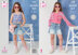 Cardigan and Top Knitted in King Cole Jamboree DK - P6348