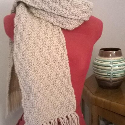 Deep Frost Textured Scarf