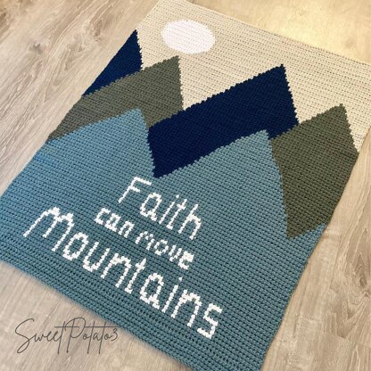 Faith Mountain Baby Blanket