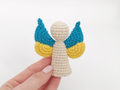 Angel ornament amigurumi crochet pattern keychain Bag charm Crochet car mirror hanging