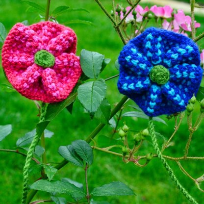 Twisted Tweed Flower Brooch Knitting Pattern - Free Knitting Pattern