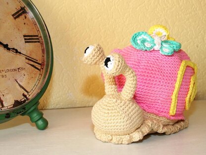 Snail - Doorstop, Stuffed Toy - Amigurumi