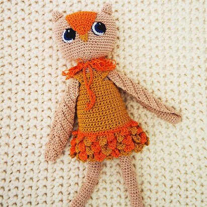 Owl amigurumi doll