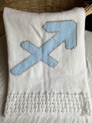 Sagittarius Zodiac Baby Blanket