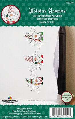 Design Works Christmas Gnome Cross Stitch Kit - 20x30in
