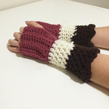 Neapolitan Fingerless Gloves