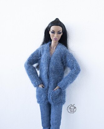 Cardigan for 12" dolls