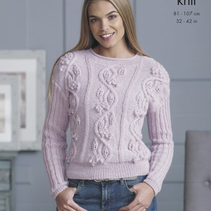 Ladies Sweaters in King Cole Baby Alpaca Dk - 4867 - Downloadable PDF