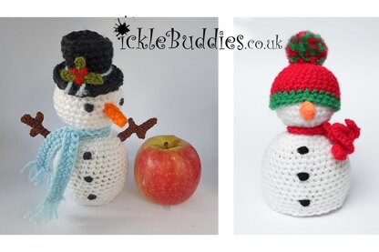 Crochet Snowman Chocolate Orange Cover