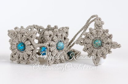 Windrose Bracelet & Necklace Set