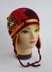 Crochet Baby Girl Beanie Hat Golden Autumn Hat with applique