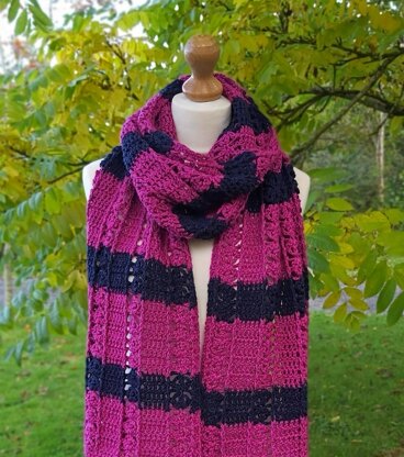 Hot Pink Modern Scarf