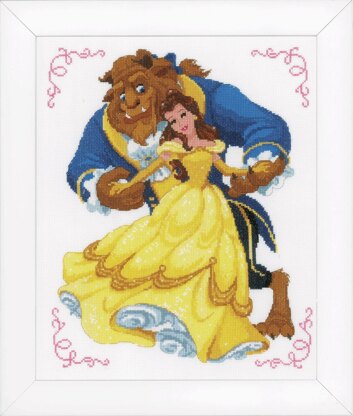 Vervaco Counted Cross Stitch Kit: Disney Beauty & The Beast - 31 x 36cm