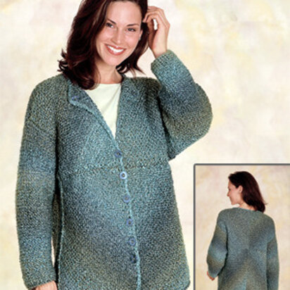 Diagonal Square Cardigan in Lion Brand Homespun - 1218A