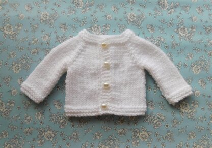 Tiny Topaz Premature Baby Cardigan and Hat