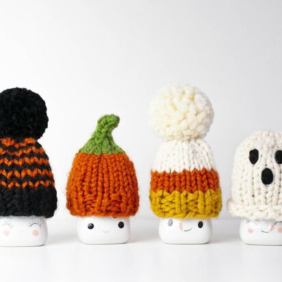 Halloween Marshmallow Mug Hats Pumpkin Ghost Fall