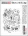 Darkroom Door Texture Cling Stamp 3"X2" - Tickets