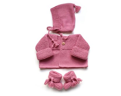 12 months - PINK LADY Knitted Cardigan