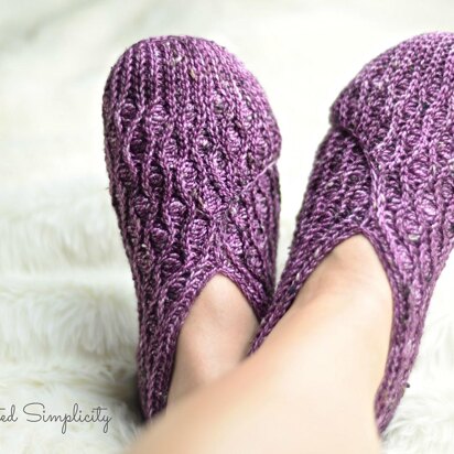 Winter Waves Kimono Slippers