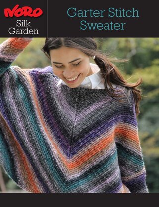 Garter Stitch Sweater in Noro Silk Garden