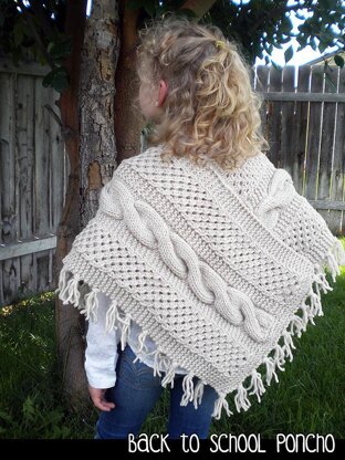 Back to School Poncho