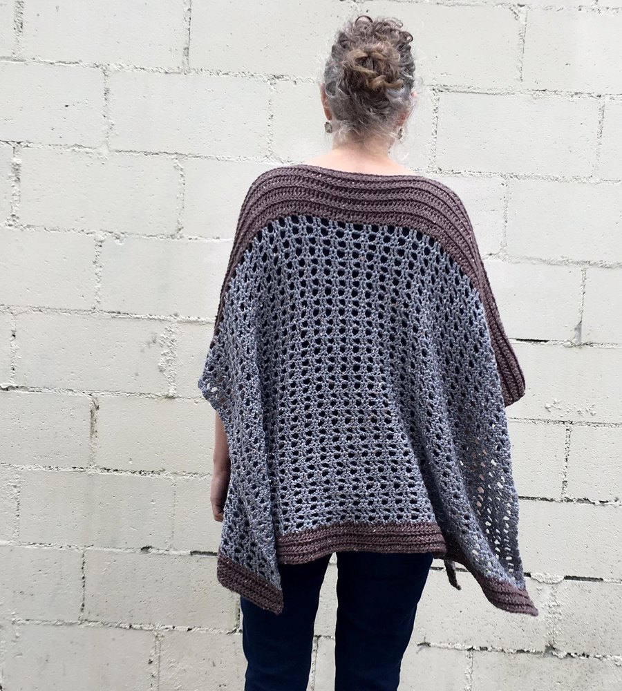 Crochet Poncho Pattern: Easy-Peasy Two Rectangle Poncho Crochet