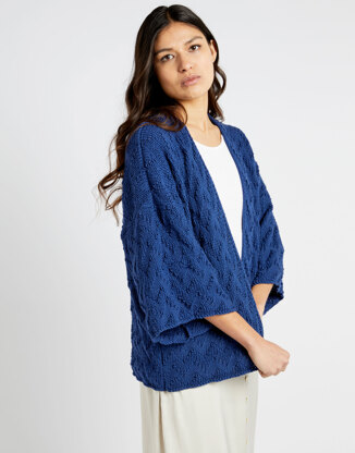 Pacha Cardigan in Wool and the Gang Shiny Happy Cotton - Leaflet