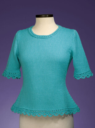 Simple Scalloped Edge Pullover