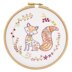 Un Chat Dans L'Aiguille Bernard the Fox Contemporary Printed Embroidery Kit